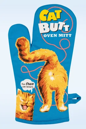 Blue Q Cat Butt Ofenhandschuh