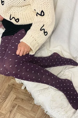Pamela Mann Bambus Spot gestrickte Strumpfhose in
