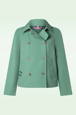 Blutsgeschwister Tiny Trench Softshell Jacke in Be Bold Green