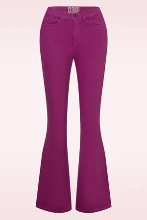 Cloud9 Dora Flared Jeans in Beerenlila.