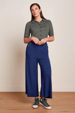 King Louie Pia Culotte Milano Uni in Beacon Blau.
