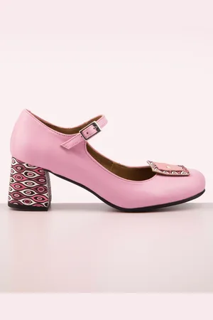 Nemonic Nancy Bardo Pumps in Pink