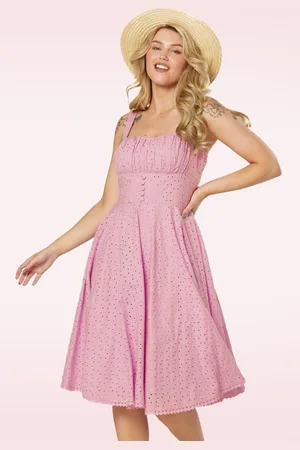 Timeless Valerie Swing Kleid in Lila Rosa