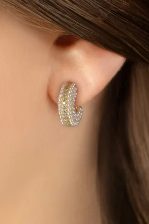 Day&Eve by Go Dutch Label Tori Pearly Bling Ohrringe in