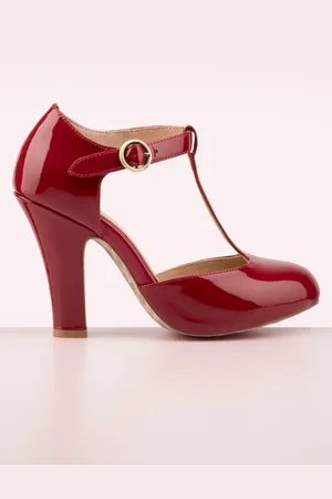 TopVintage June Mühelos elegante Lackpumps in feurigem