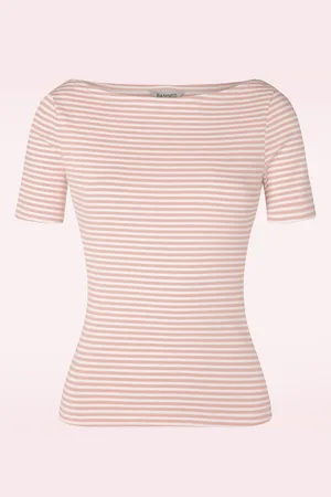 Banned Retro Sweet Candy Jersey Shirt in Blush