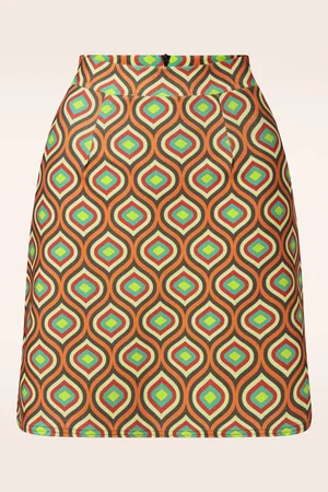 Vintage Chic Bobby Geometric Retro Rock in Multi