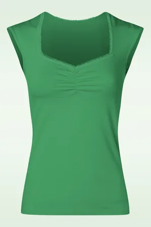 Blutsgeschwister Let Romance Rule Top in Little Mantis Green