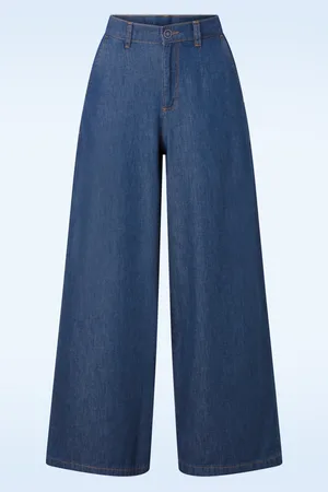 SURKANA Zuri Wide Leg Jeans in Mittelblau