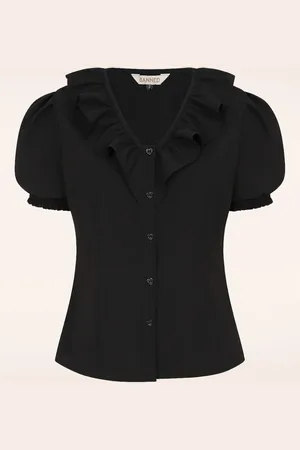 Banned Retro Madeline Rüschenbluse in