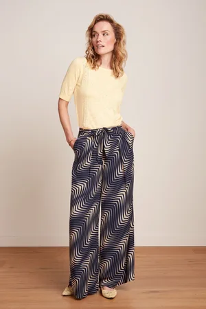 King Louie Marnie Cleo Hose in Abendblau.