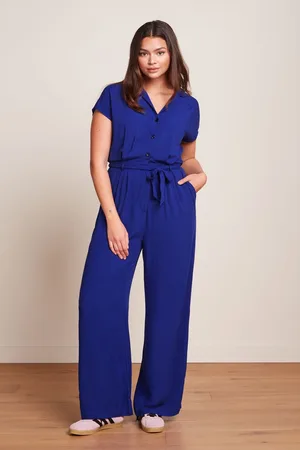 King Louie Maria Atomic Jumpsuit in Kobaltblau