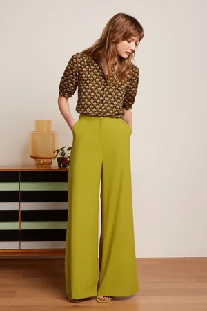 King Louie Peppa Timba Woven Crepe Hose in Curry