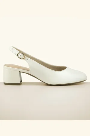 Tamaris Trixie Comfort Slingpumps in Perlweiß