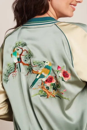 King Louie Madison Wendbare Bomberjacke in Mondgrau