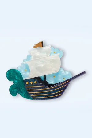 Erstwilder Seefahrer Brosche