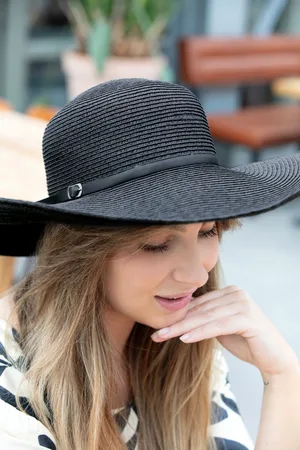 Amici Porto Straw Floppy Hut in