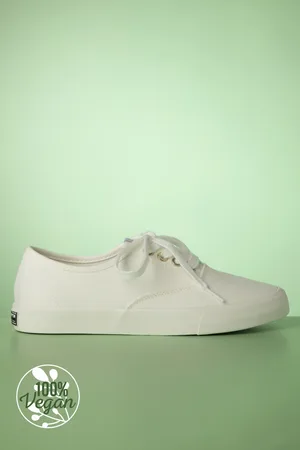 Tamaris Chloe Canvas Sneaker in Off White