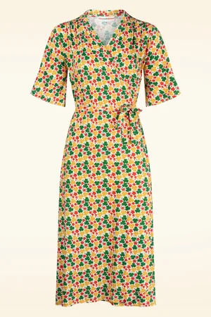 Cissi och Selma Josefine Klöver Gul Kleid in Multi