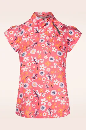 CIRCUS Anna Ditsy Top in Pfirsichrosa
