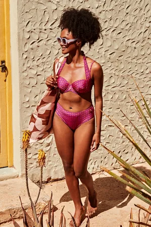TC Mid Waist Coral Bikinihose in
