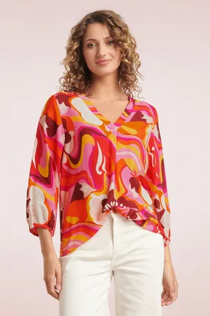 Smashed Lemon Maci Floral Bluse in Rosa