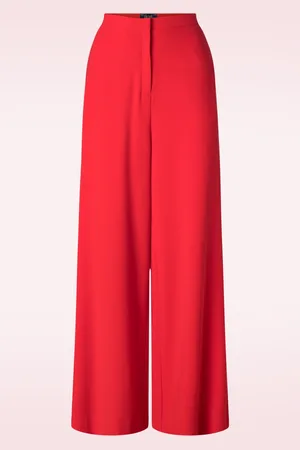 King Louie Peppa Hose Woven Crepe in Feuerrot