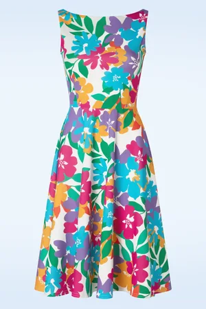 Vintage Chic Cindi Swing Kleid in Multi