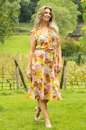 King Louie Marianne Marini Kleid in Toskana Gelb
