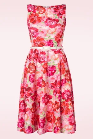 Vintage Chic Francine Floral Swing Kleid in