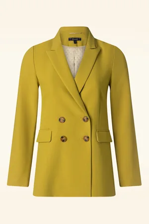 King Louie Tina Simonet Blazer in Schwefelgelb