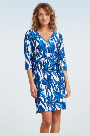 Smashed Lemon Amira Blumen Kleid in und Weiß