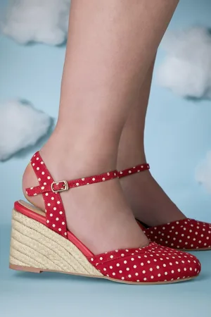 TopVintage Penelope Infinity Polka Keilabsätze in