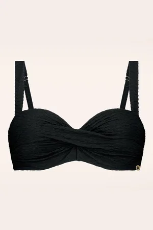 TC Twisted Bikinioberteil in schwarze Schlange