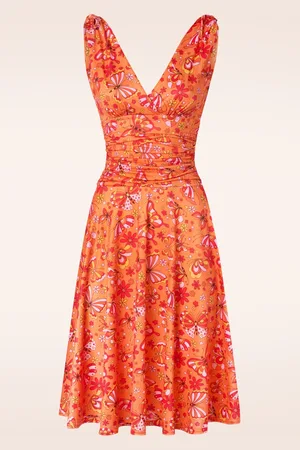 Vintage Chic Grecian Butterfly Swing Kleid in