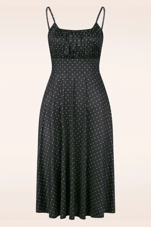 Vintage Chic Jessie Polka Dot Swing Kleid in