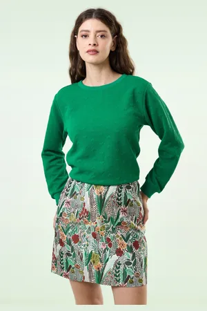 Louche Aubin Jungle Jacquard A-Linie Minirock in Multi