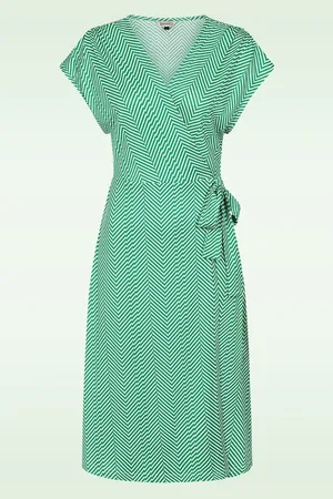 Banned Retro May Chevron Wickelkleid in
