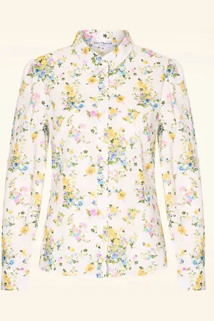 Very Cherry Jane Bluse in Plumeti Primavera