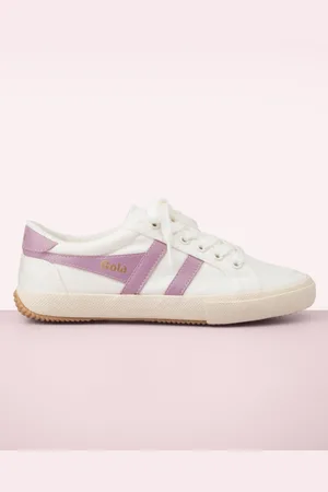 Gola Stratus Tennis Sneaker in Off White und Malve