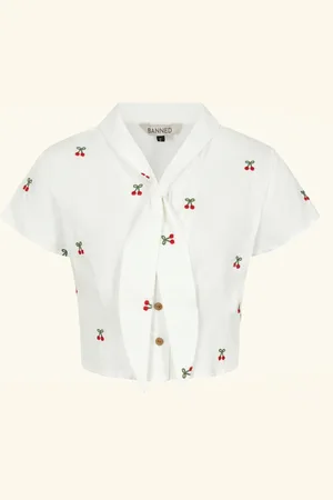 Banned Retro Cherry Vibes Bluse in