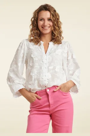 Smashed Lemon Juliette bestickte Bluse in