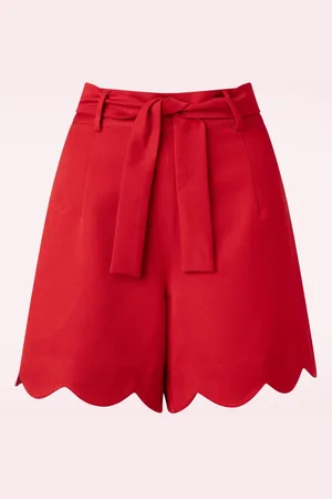 Banned Retro Ahoy Scallop Shorts in