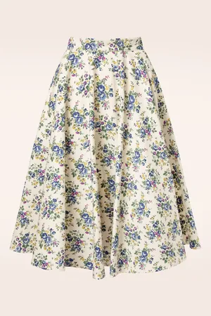 Banned Retro Wild Flower Swing Rock in Creme