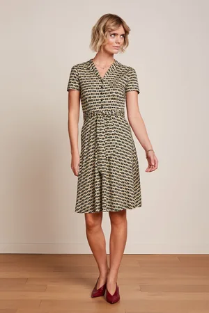 King Louie Sheeva Fussil Kleid in Schwarz.