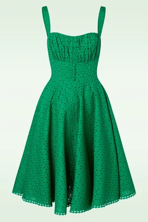 Timeless Valerie Swing Kleid in Smaragd