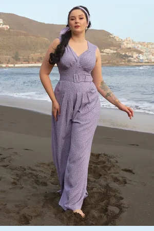 Miss Candyfloss Belicia-Violette Jumpsuit in Lavendel