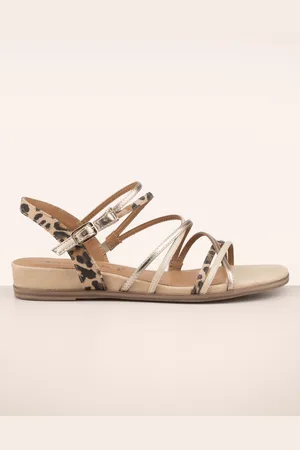 Tamaris Hannah Combi Leopard Sandalen in Beige