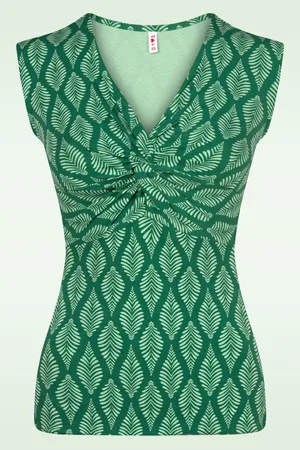 Blutsgeschwister Savanna Knot Top in Happy Summer Vibes