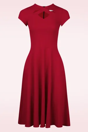 Vintage Chic Leah Swing Kleid in tiefem